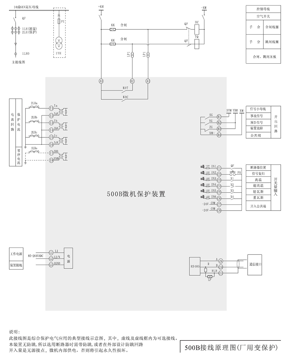 SJP-500B迷你微機保護(hù)裝置產(chǎn)品參數(shù)圖片二